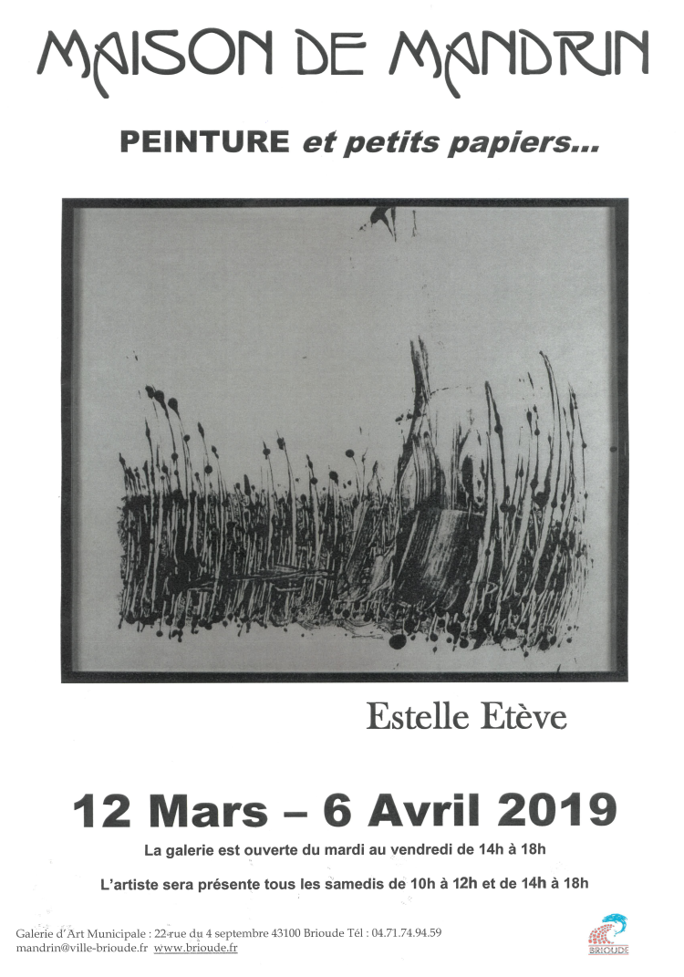 EXPOSITION PEINTURE ET PETITS PAPIERS...