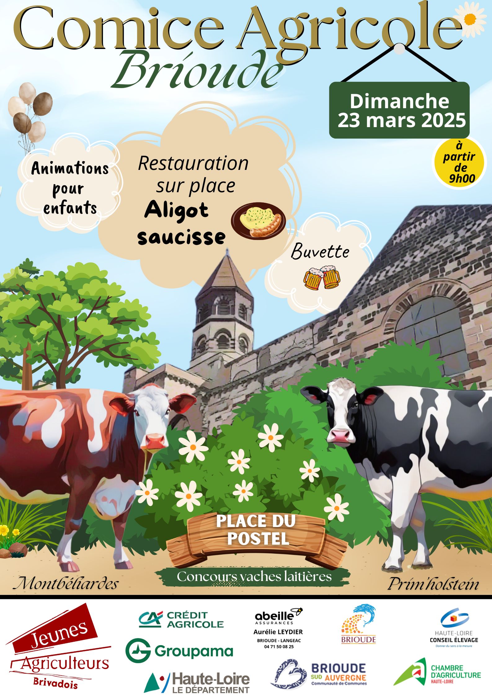 Comice agricole sur les places Postel et Champanne