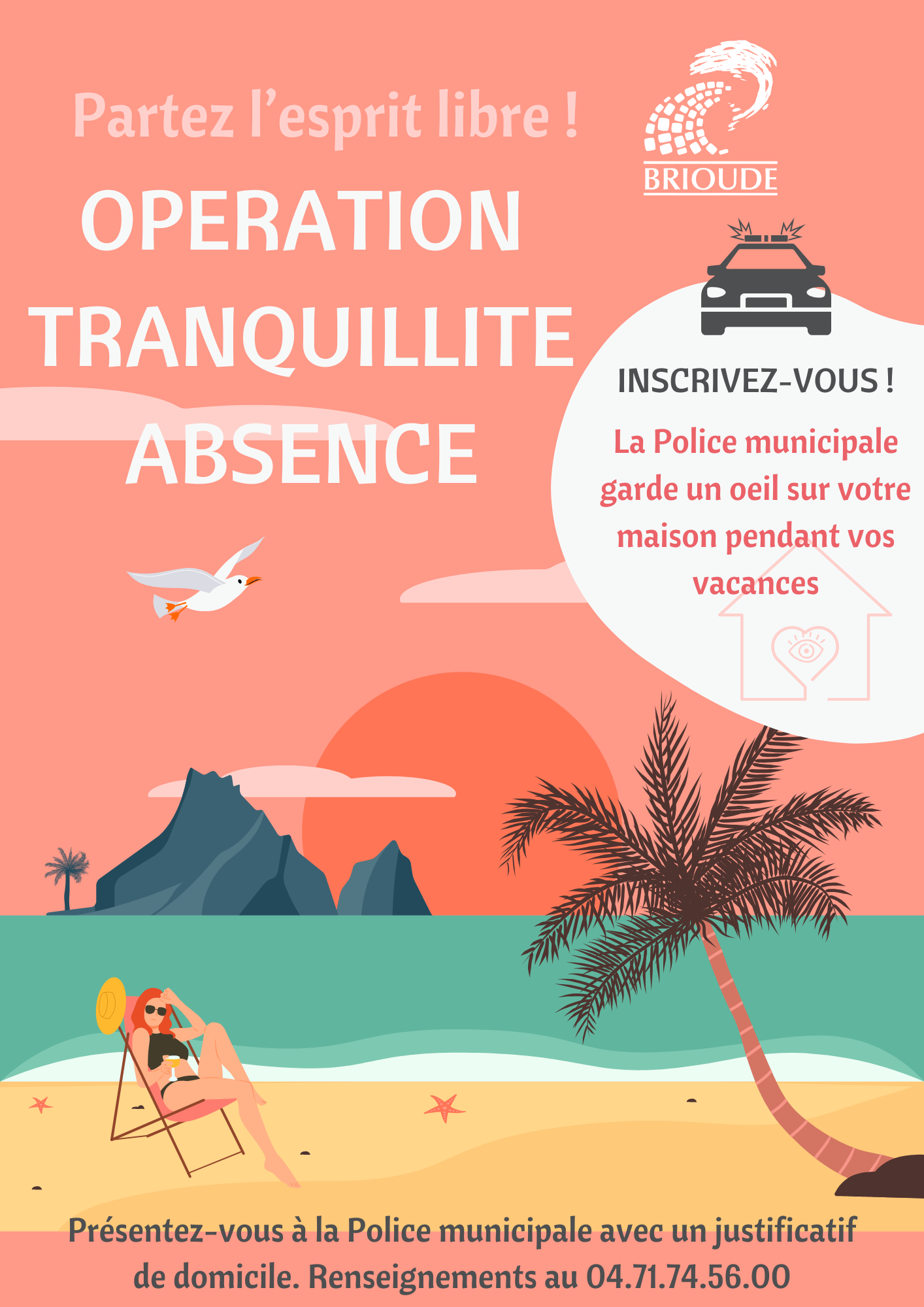 Op&eacute;ration Tranquillit&eacute; Absence : partez en vacances l'esprit l&eacute;ger