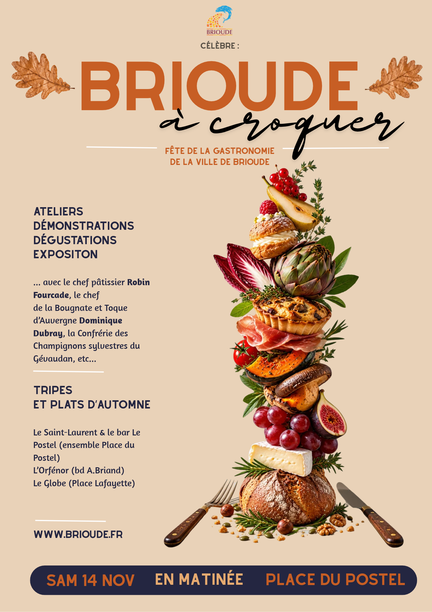 Brioude &agrave; croquer : une premi&egrave;re &eacute;dition &agrave; savourer le 14 novembre !