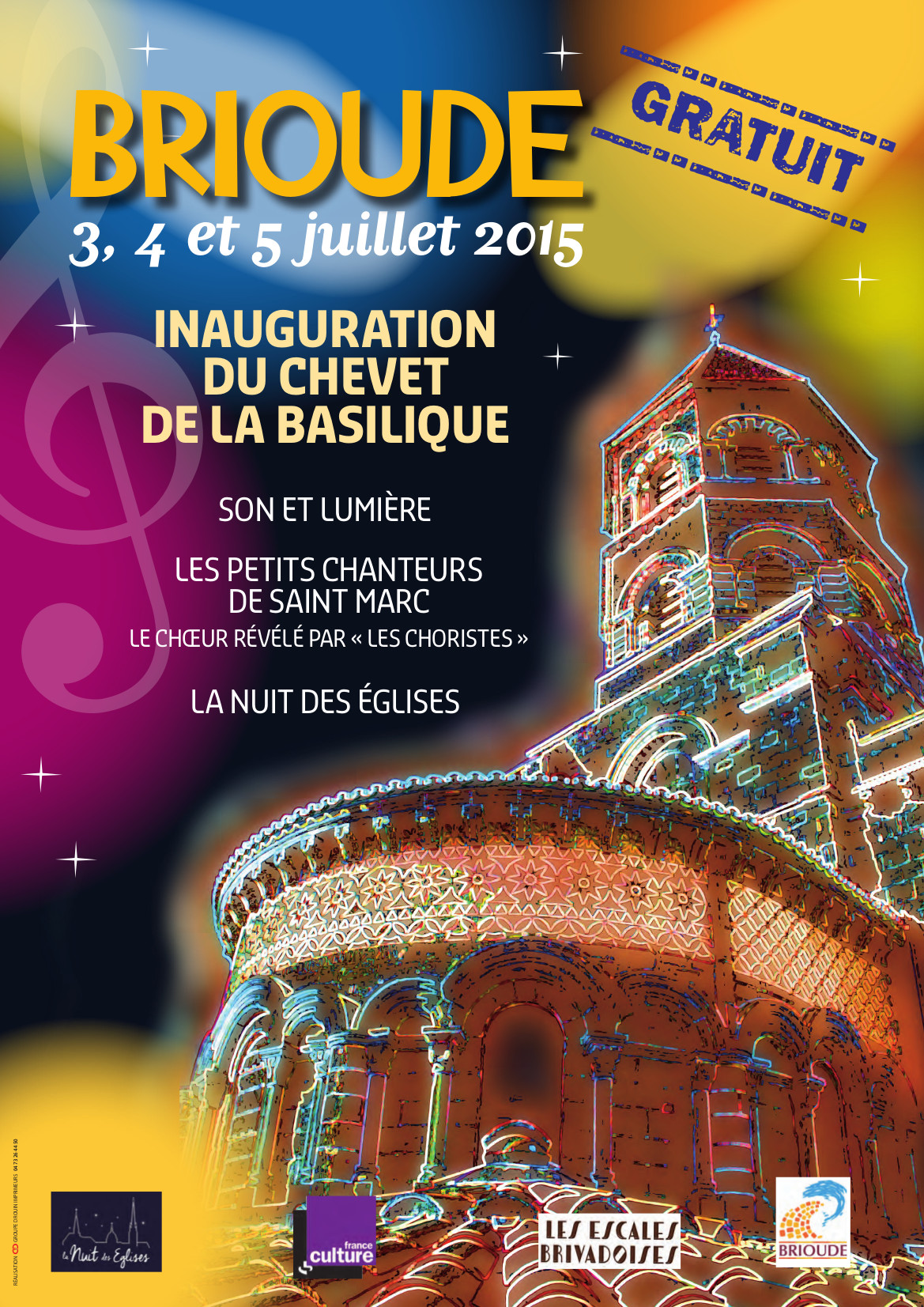 INAUGURATION DU CHEVET DE LA BASILIQUE - BRIOUDE EN LUMIERE