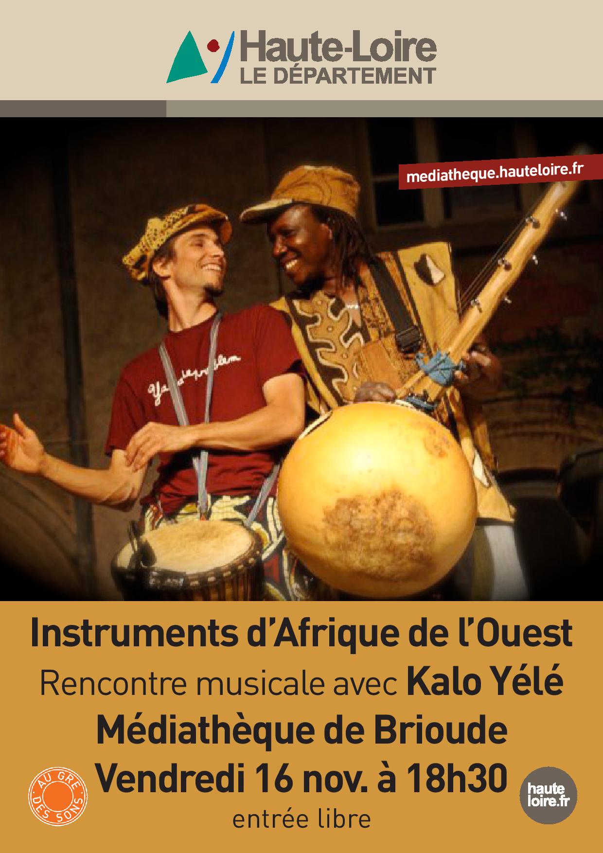 Rencontre musicale avec Kalo Y&eacute;l&eacute;