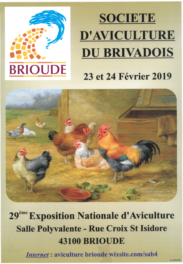 29ème EXPOSITION NATIONALE D'AVICULTURE