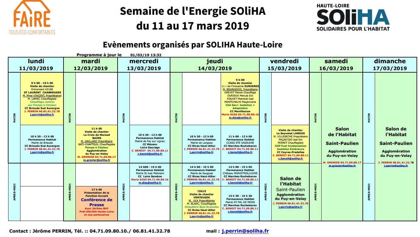 SEMAINE DE L'ENERGIE SOliHA