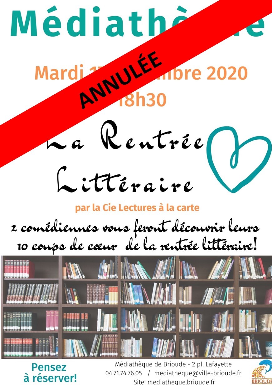 LA RENTREE LITTERAIRE
