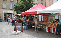 Droit de place, pont bascule, attractions foraines