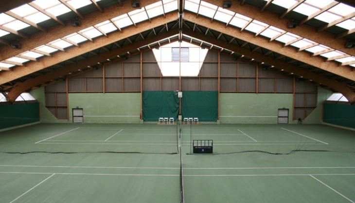 Les courts de tennis